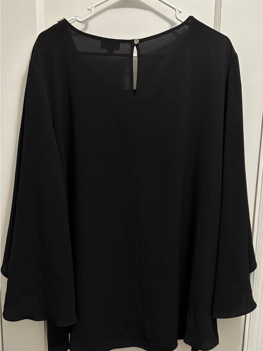 Avenue Black Blouse with Teardrop Bead Trim - Picture 6 of 6